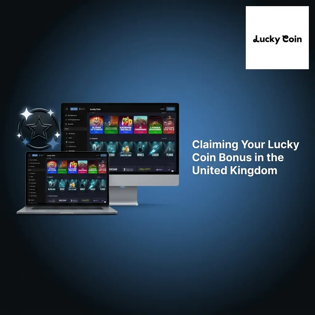 Lucky Coin bonus claim steps for UK players including registration, deposit, and KYC verification process