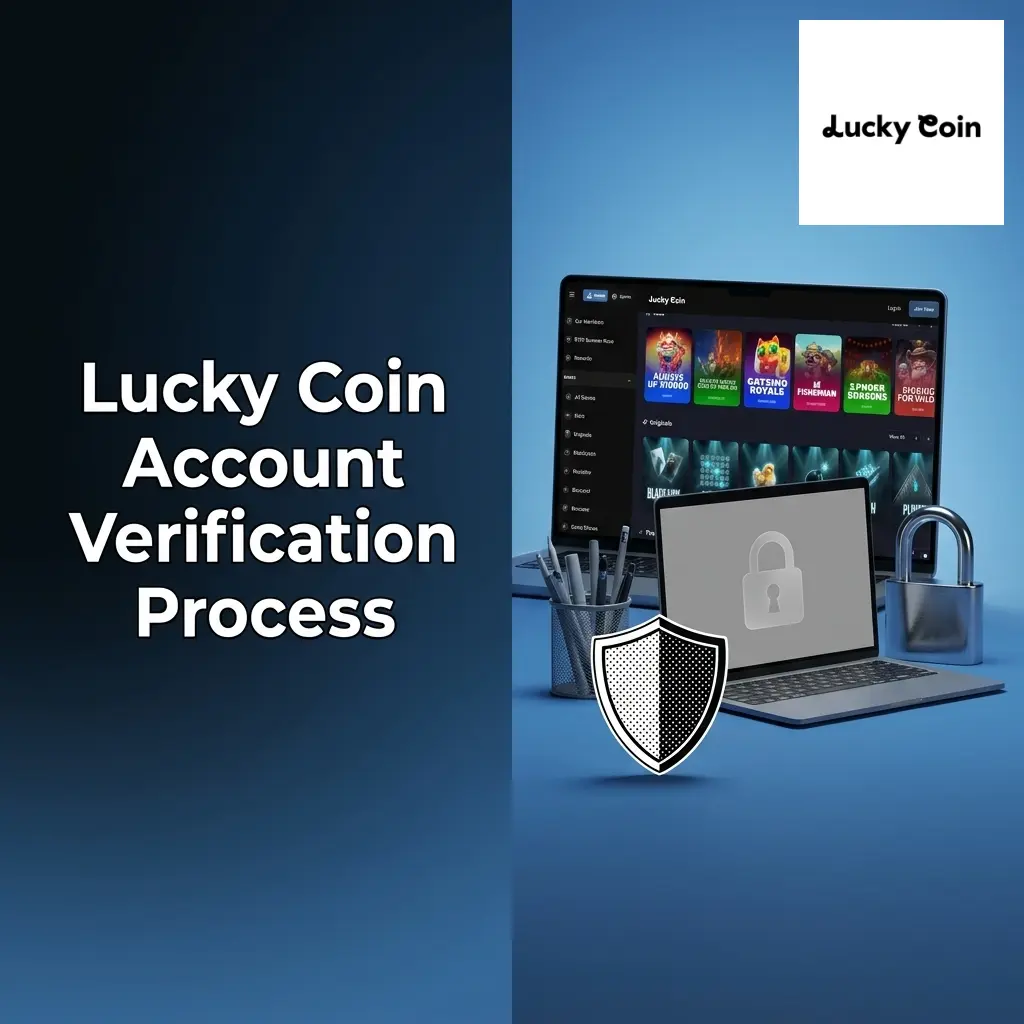 Lucky Coin KYC account verification process for UK players, including ID upload steps and withdrawal activation details.
