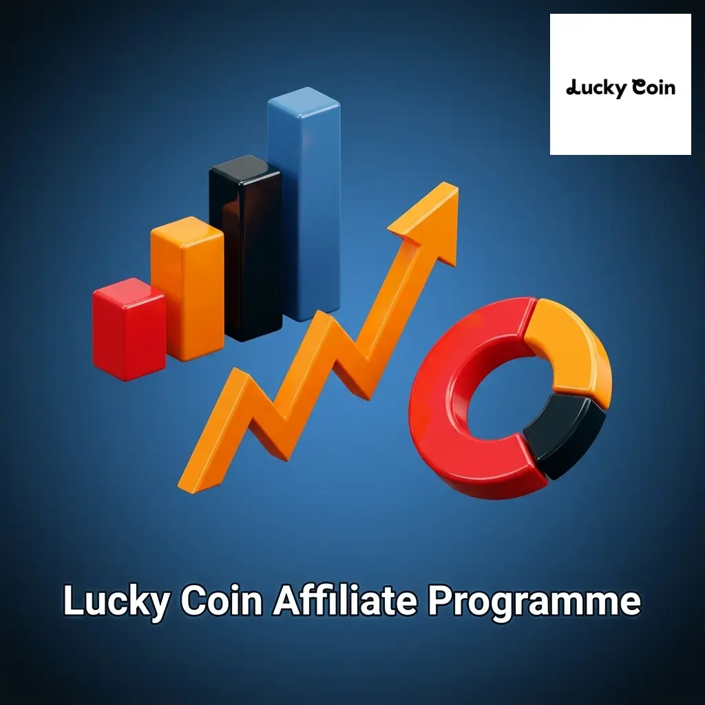 Lucky Coin affiliate programme dashboard showing real-time referral tracking and commission tools for UK partners