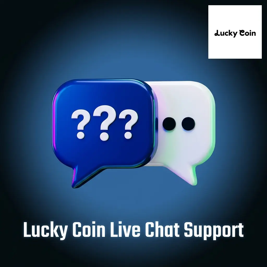 Lucky Coin live chat support icon on website for 24/7 UK player assistance with login, payments, and bonus queries