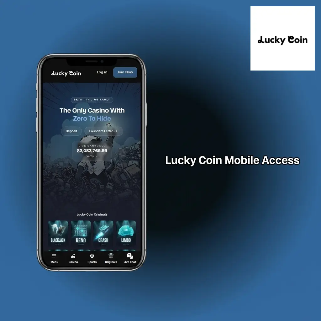 Lucky Coin PWA mobile access on Android and iOS devices for sports betting and live casino via browser