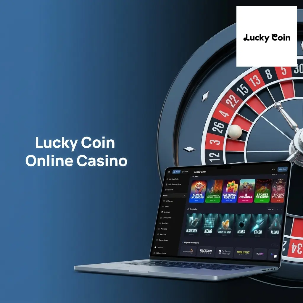 Lucky Coin Online Casino games lobby featuring slots, table games, crash games, and jackpots for UK players