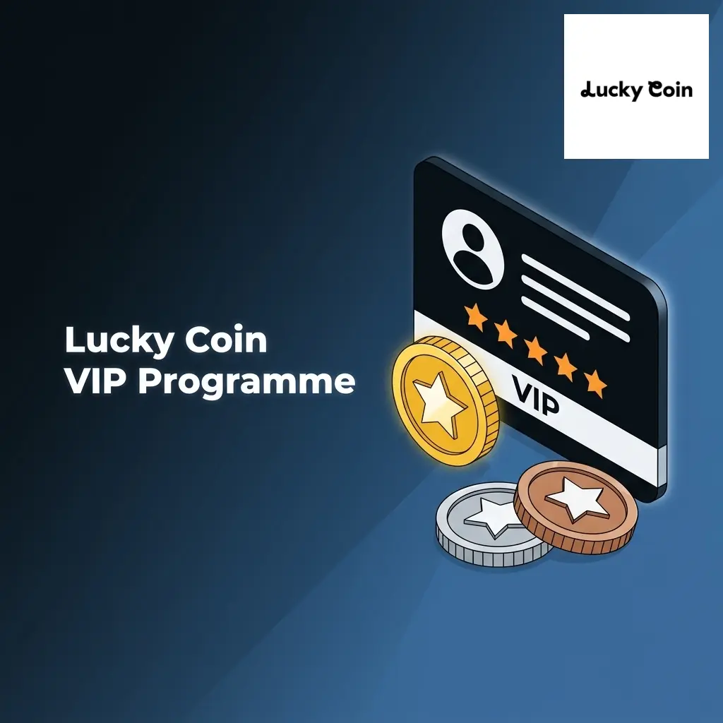 Lucky Coin VIP tiered loyalty programme offering up to 35% cashback and rakeback rewards for UK players