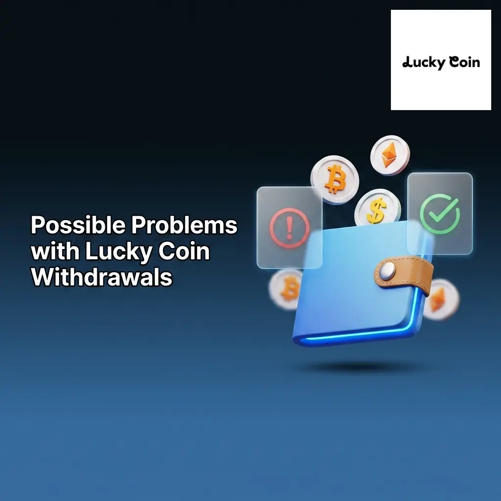 Lucky Coin withdrawal issues including KYC verification, wagering requirements, wallet address errors, and account reviews
